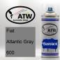 Preview: Fiat, Atlantic Gray, 600: 400ml Sprühdose, von ATW Autoteile West.